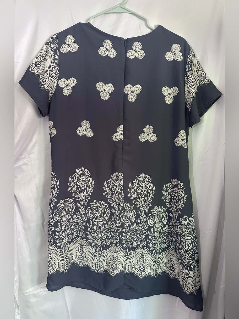 Lulus Riverside Slate Blue Floral Print Shift Dress - Picture 3 of 3